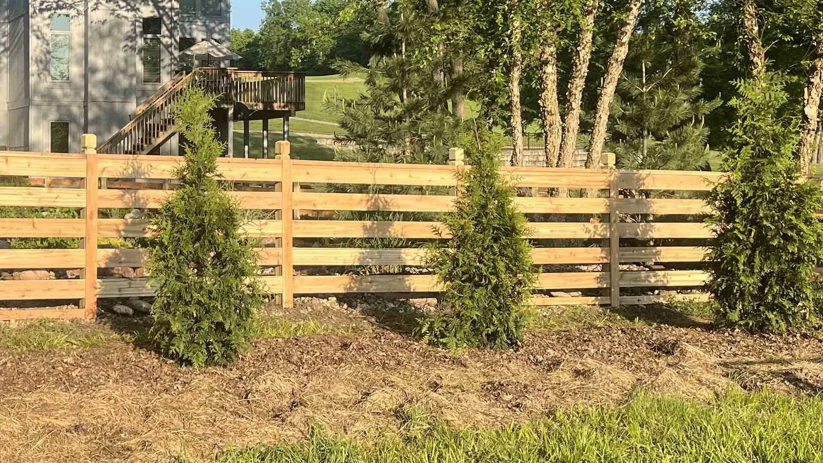 Fence installed by Slagle Fence